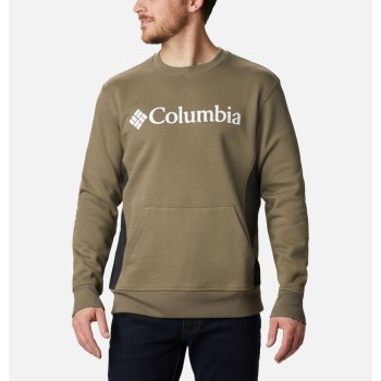 Columbia Sweater Heren, Minam River Crew Grijs Groen Zwart, 64SEGDIOL